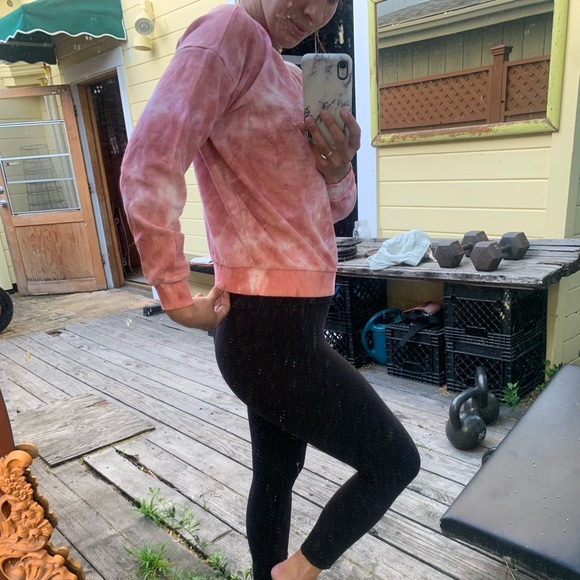 JUNGMAVEN sweater euc medium pink tie die sweatshirt - Picture 2 of 5